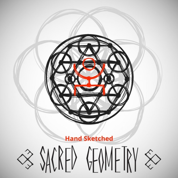 Free vector sacred geometry background