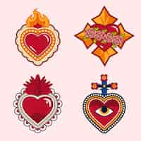 Free vector sacred heart collection