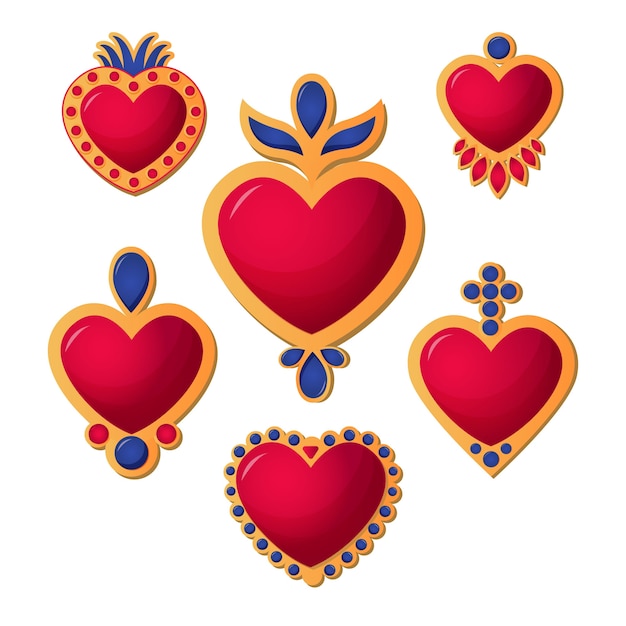 Free vector sacred heart collection