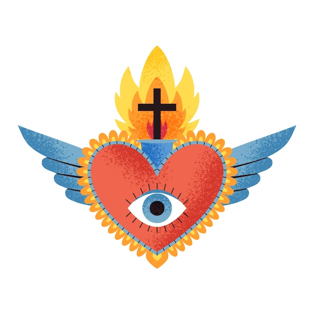 Free vector sacred heart concept