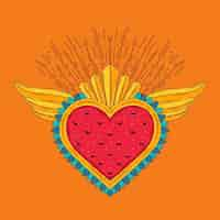 Free vector sacred heart illustration