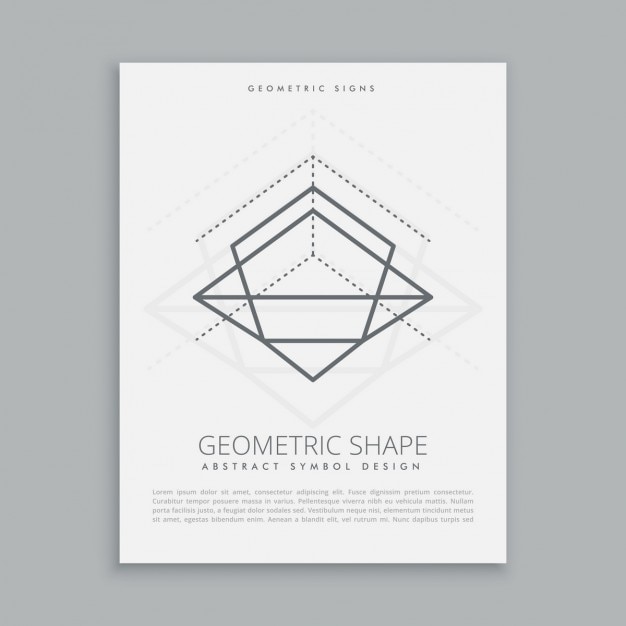 Free Vector sacred rhombus poster