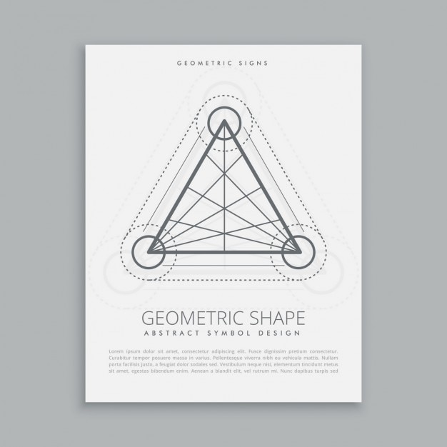 Free Vector sacred triangles and circles poster