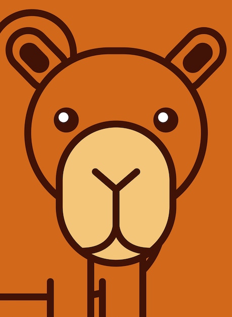 Free vector safari animals cartoon