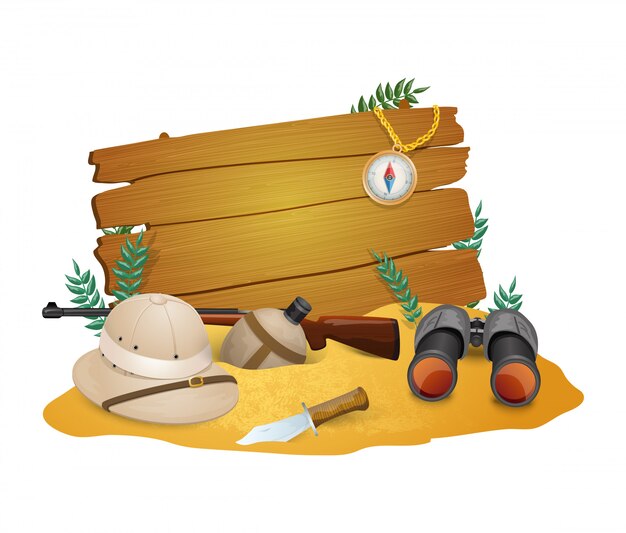 safari poster  for savanna  hunting
