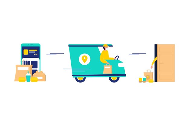 Safe food delivery concept