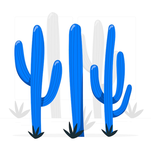Saguaro cactus concept illustration