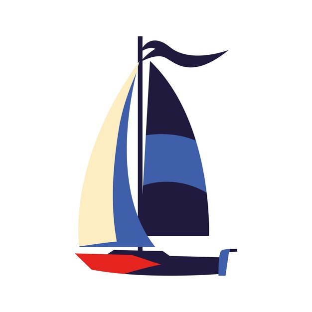 sailboat isolated icon design style