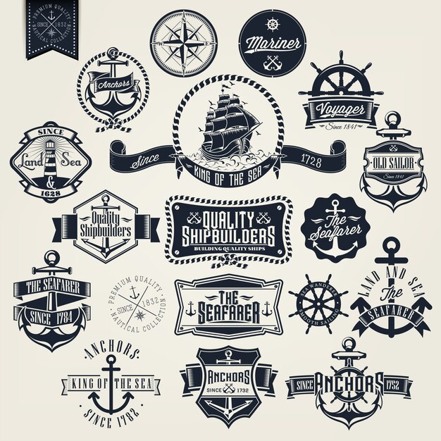 Sailing badges collection