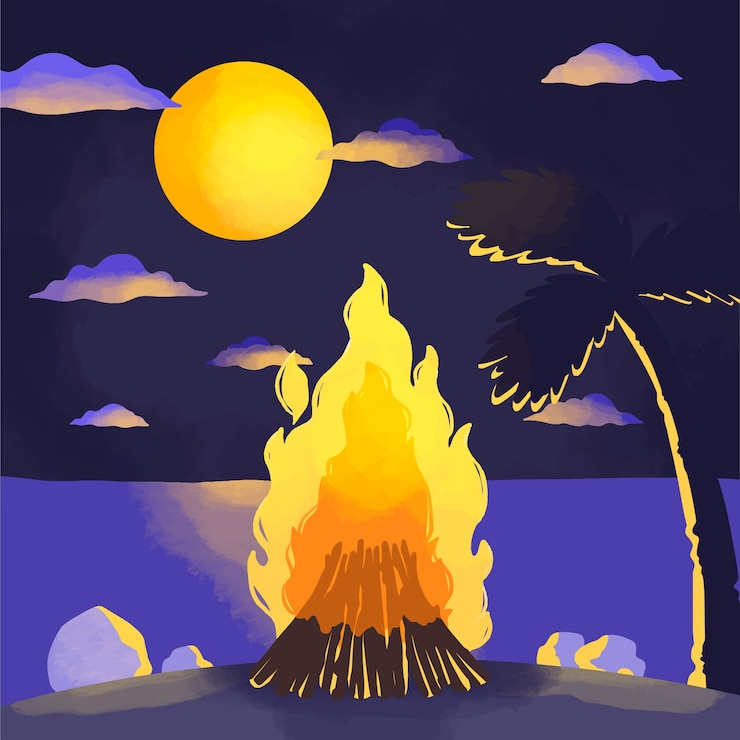 Free Vector saint john watercolor illustration