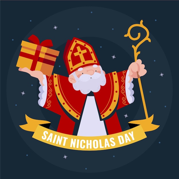 Saint nicholas day illustrated