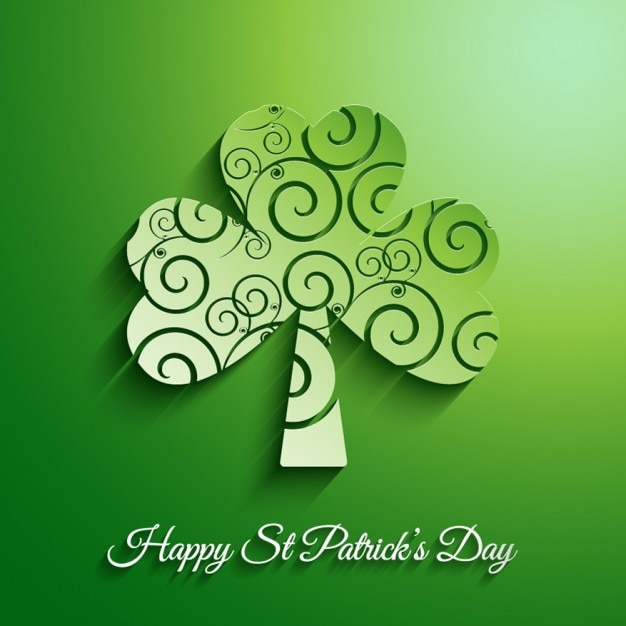 Saint patrick day shamrock background