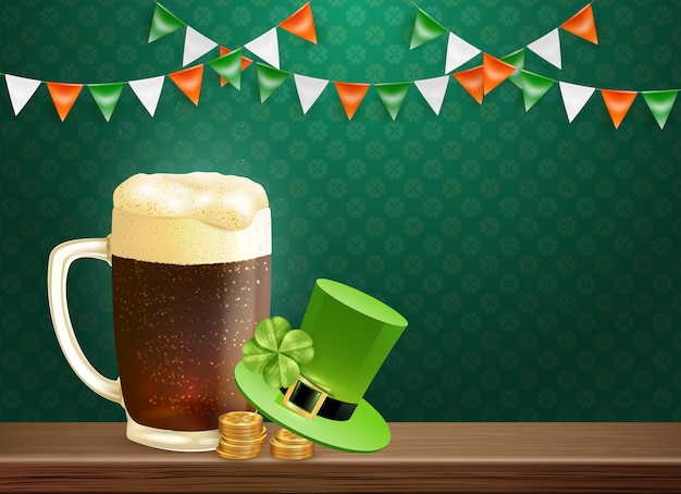 Free vector saint patrick's holiday background