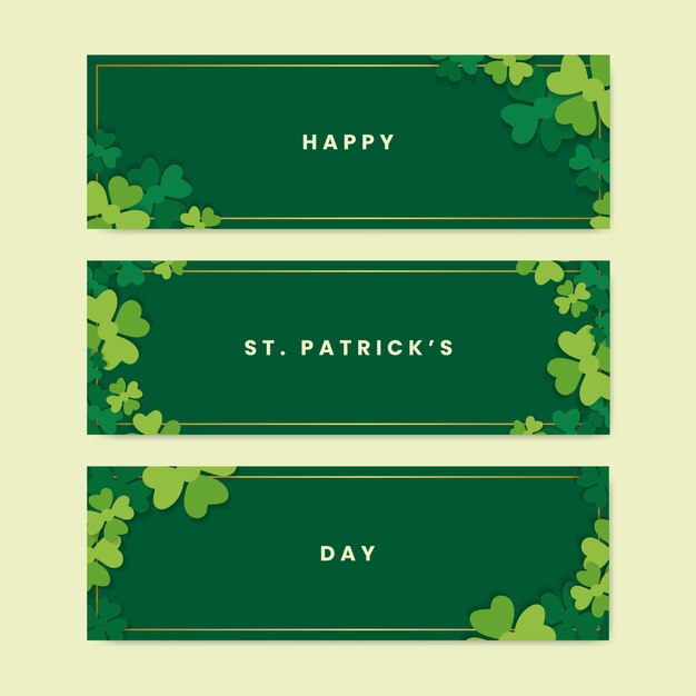 Saint Patricks day banners