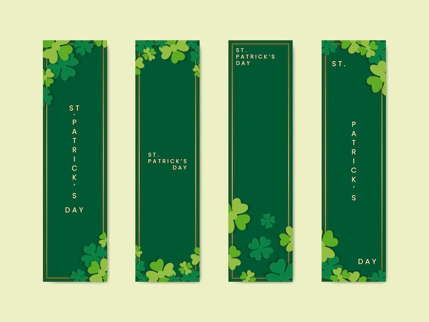 Free vector saint patricks day banners