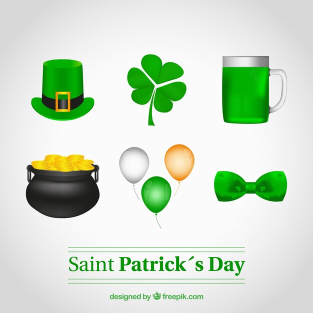 Saint patricks day elements