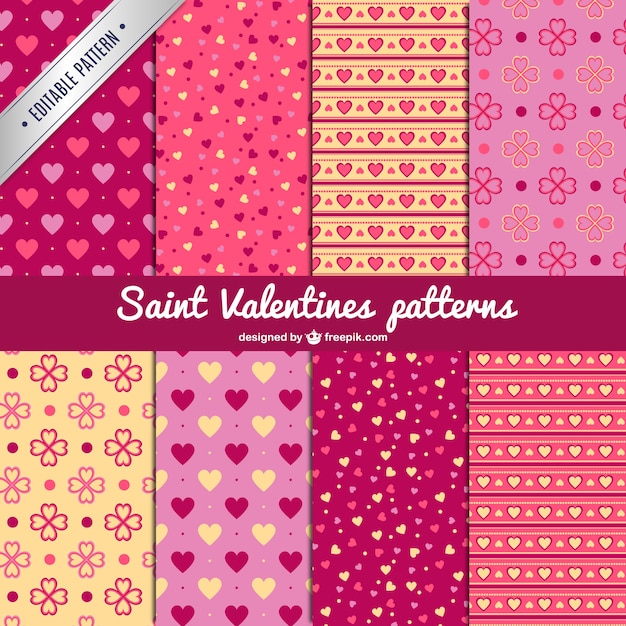 Saint valentine's patterns