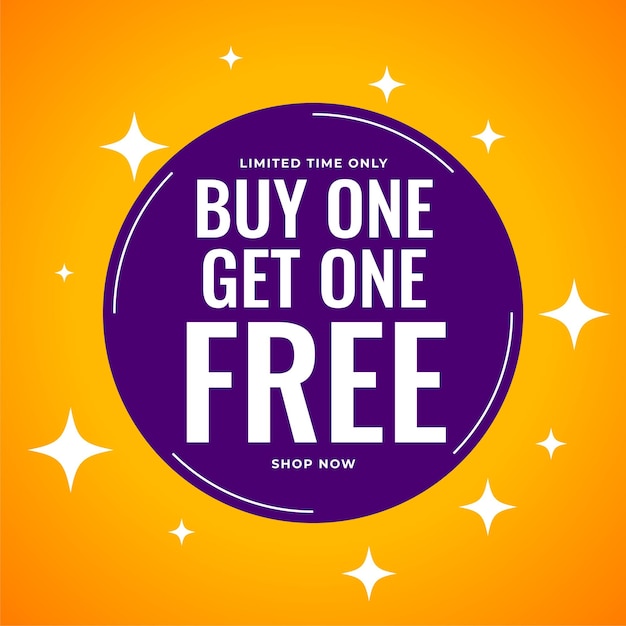 Free vector sale background for buy one get one free deal