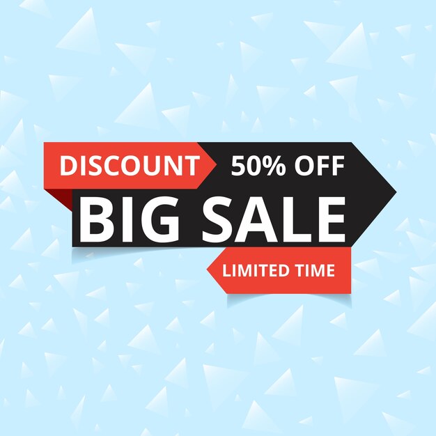 Sale banner design template