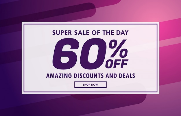 sale banner voucher template vector design with offer details