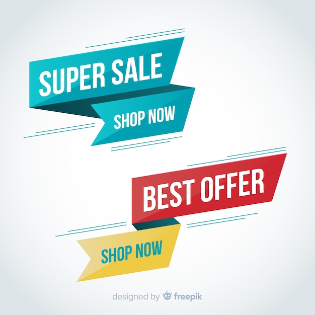 Free vector sale banner