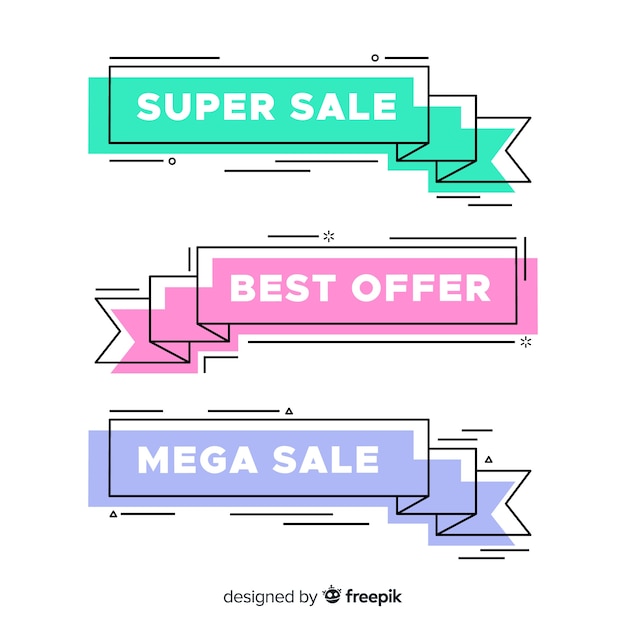 Free vector sale banner