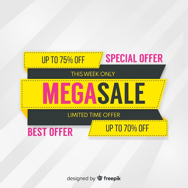 Free vector sale banner