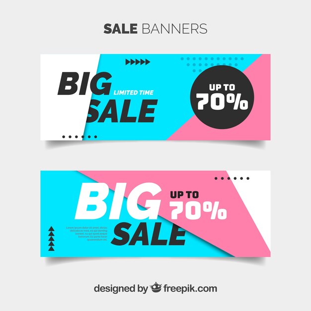 Sale banners