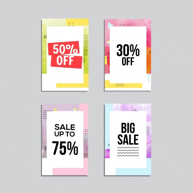 Free vector sale cards collection