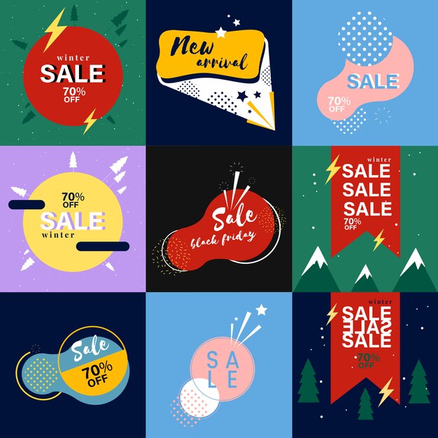 Free vector sale discount banner