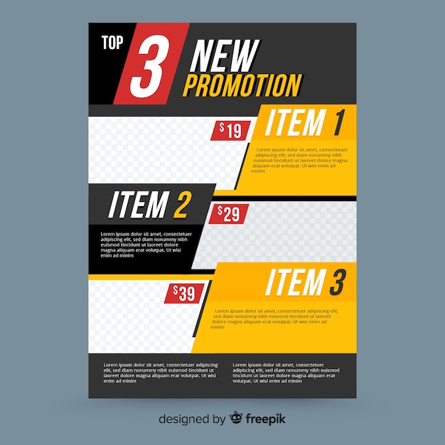 Free vector sale flyer template