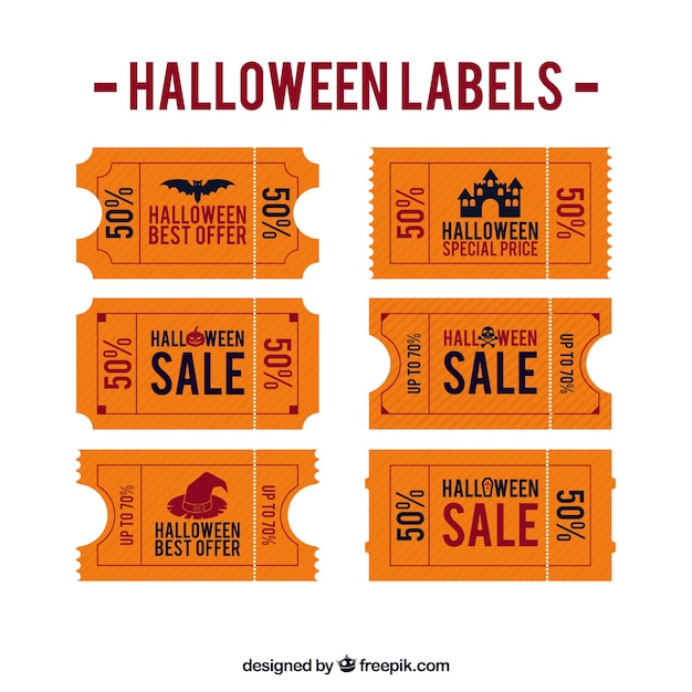 Free vector sale halloween stickers