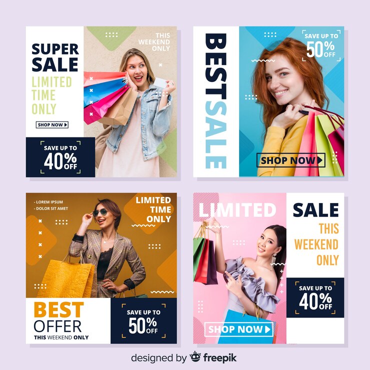 무료 Vector 사진과 함께 판매 인스 타 그램 포스트 컬렉션