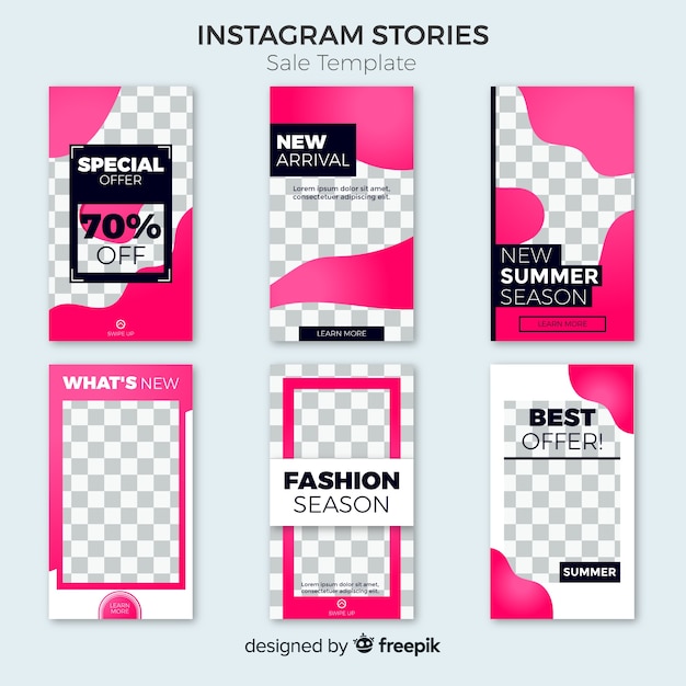 Sale instagram stories template collection