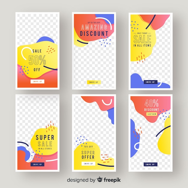 Sale instagram stories template collection