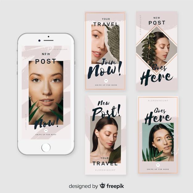 Sale instagram stories template set