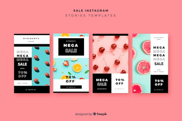 Vendita collezione di modelli di storie instagram