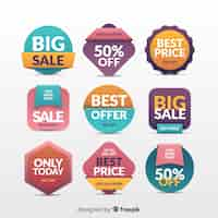 Free vector sale label collection