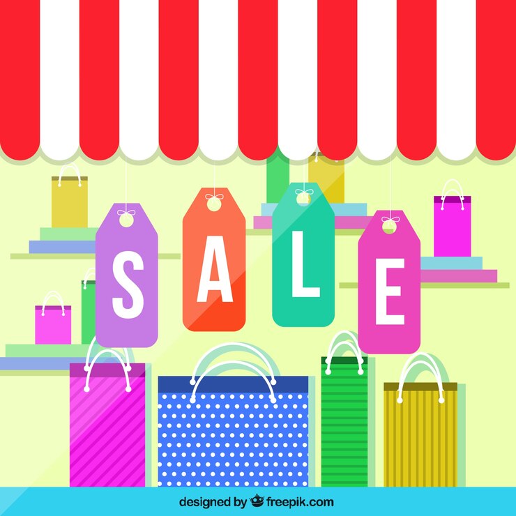 Free Vector sale labels