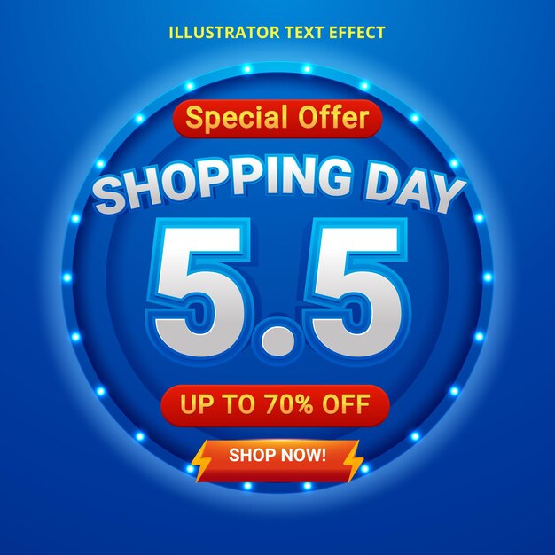 Sale poster or shopping day flyer design