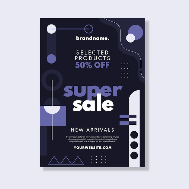 Sale poster with the color of the year 2022