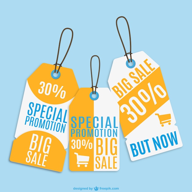 Free vector sale price tags set