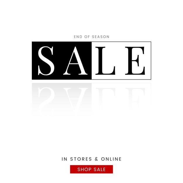Sale promotion ad poster design template