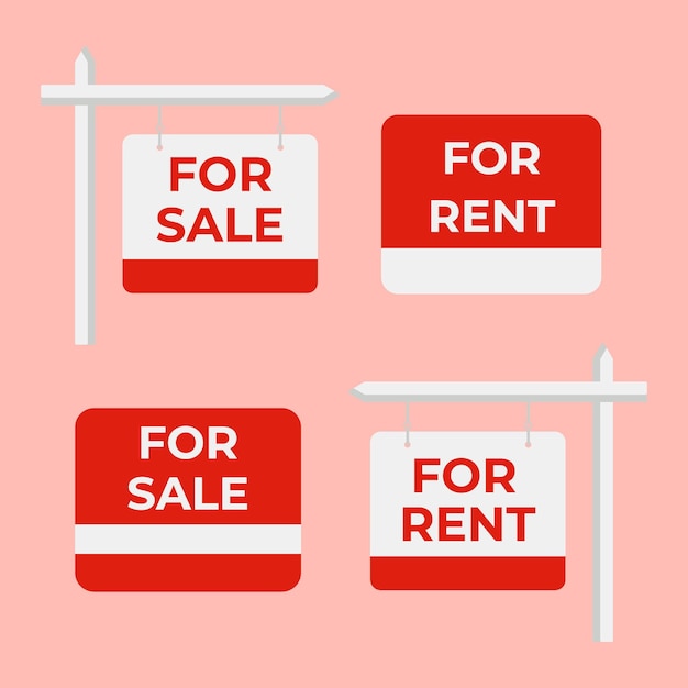 Free vector sale real estate signs