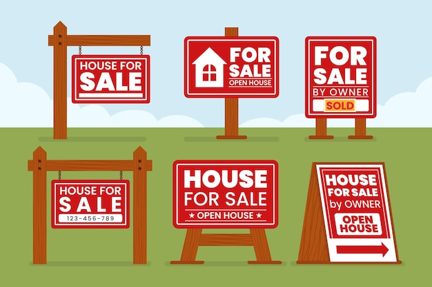 Sale real estate signs