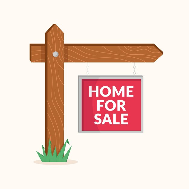 Free vector for sale signboard