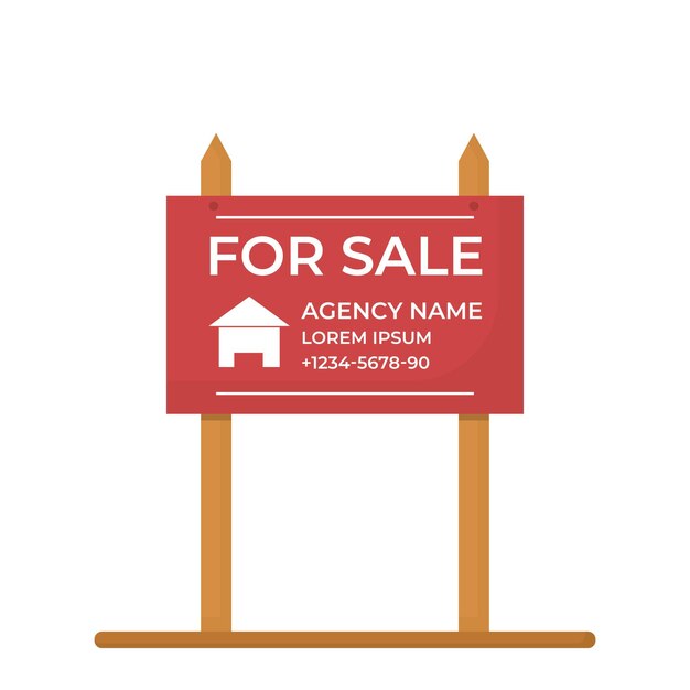 For sale signboard