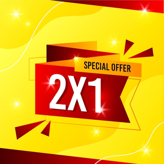 Free vector sale special offer banner