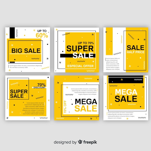 Sale web banner collection
