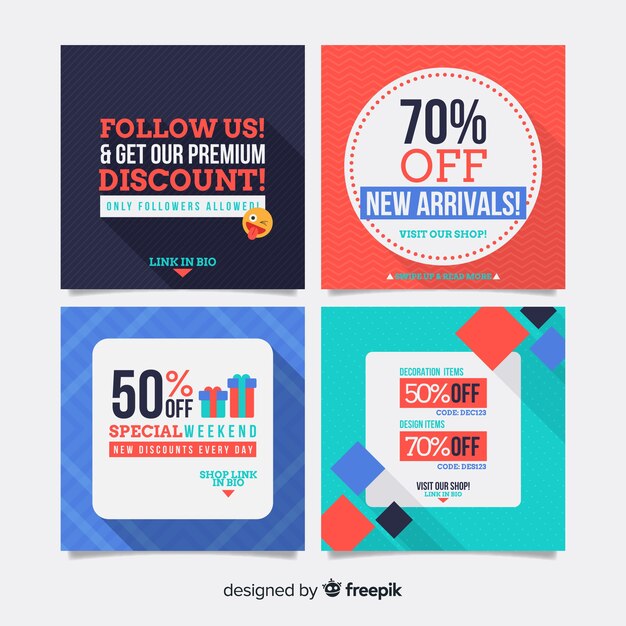 Sale web banner for social media